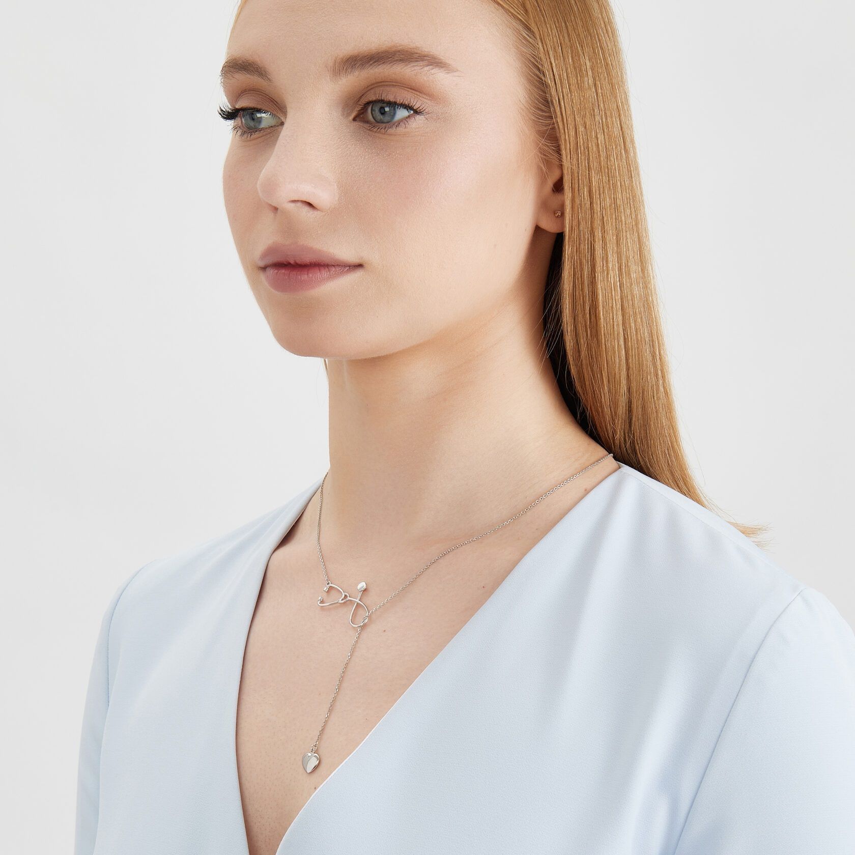 Колье ожерелье-галстук Фонендоскоп