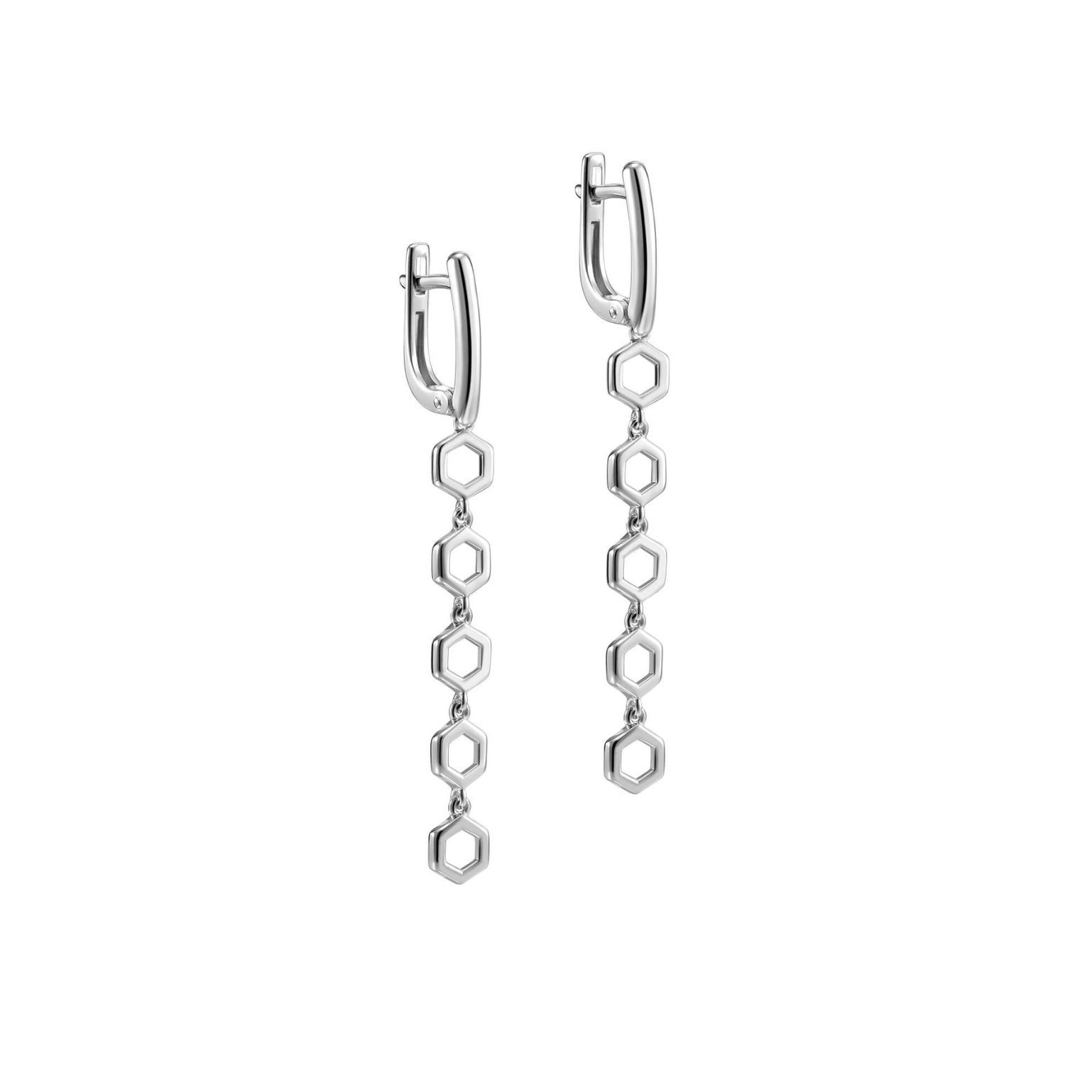 Серьги Бензольные кольца