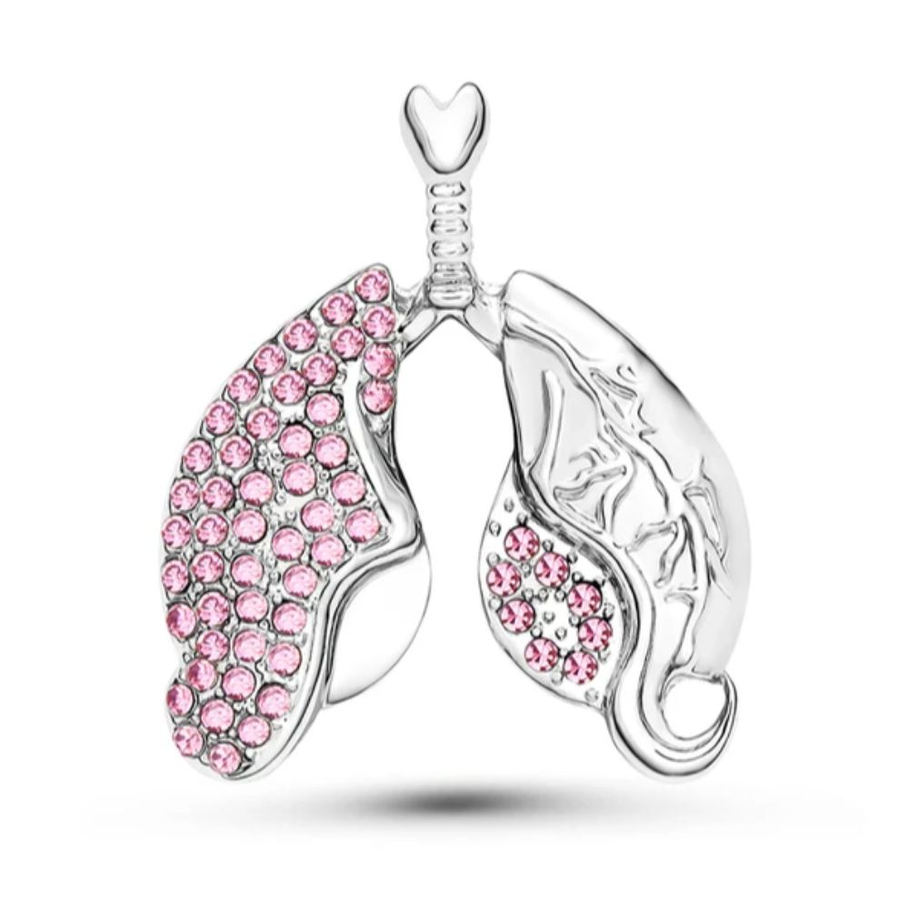 Брошь из цинкового сплава Легкие инкрустированная камнями