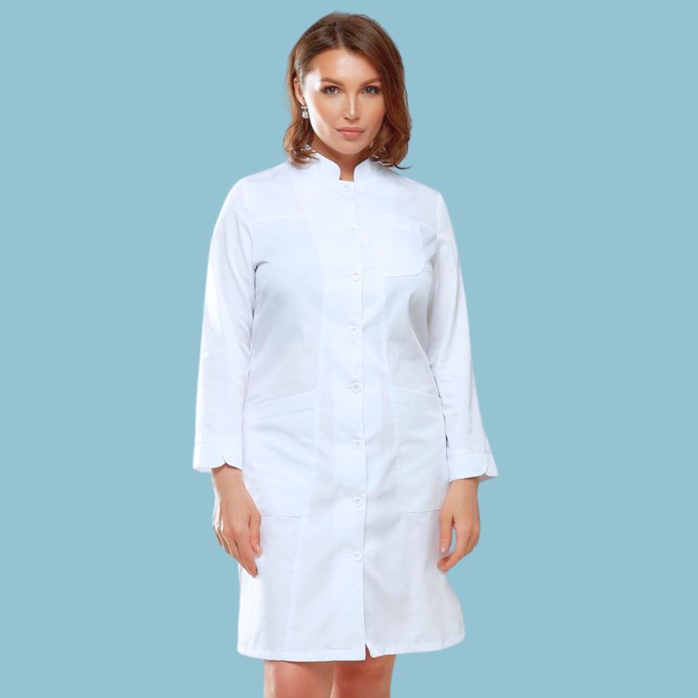Медицинский женский халат классического кроя