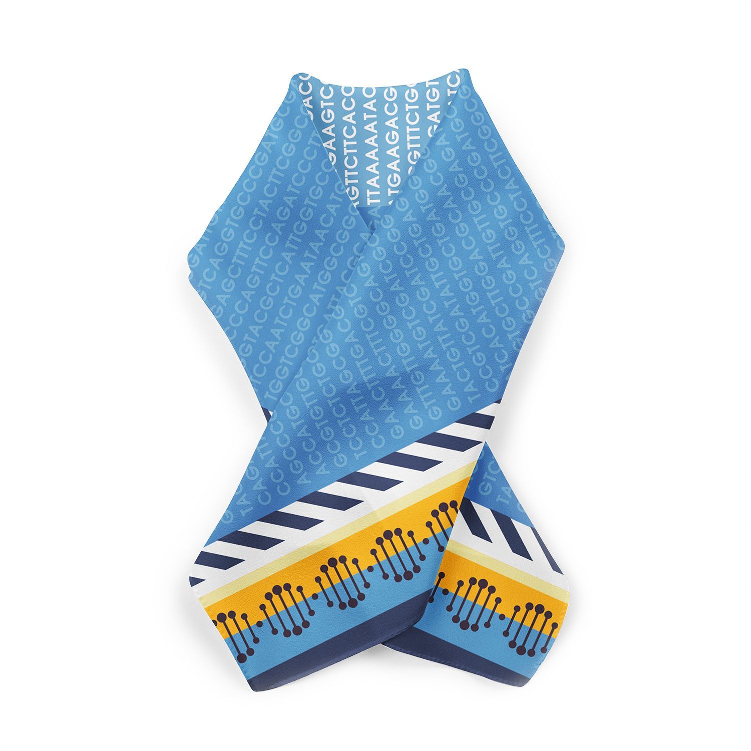 Женский платок с нуклеотидами