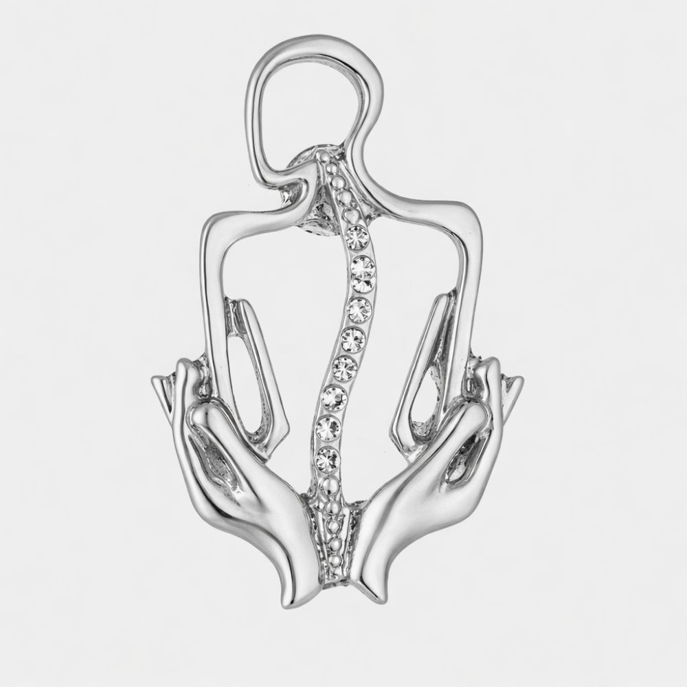 Брошь-булавка из цинкового сплава Строение позвоночника