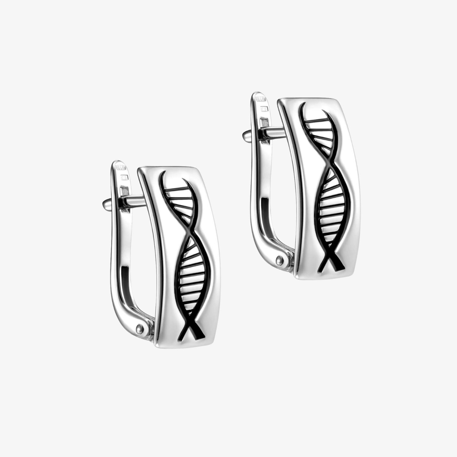 Серьги ДНК (классика, английская застежка)