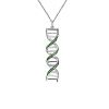 necklace_ДНК_серебро_green