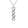 necklace_ДНК_серебро_green
